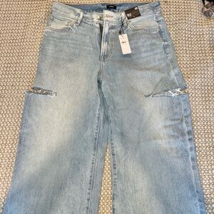Express wide leg high rise jeans. Size 12R
